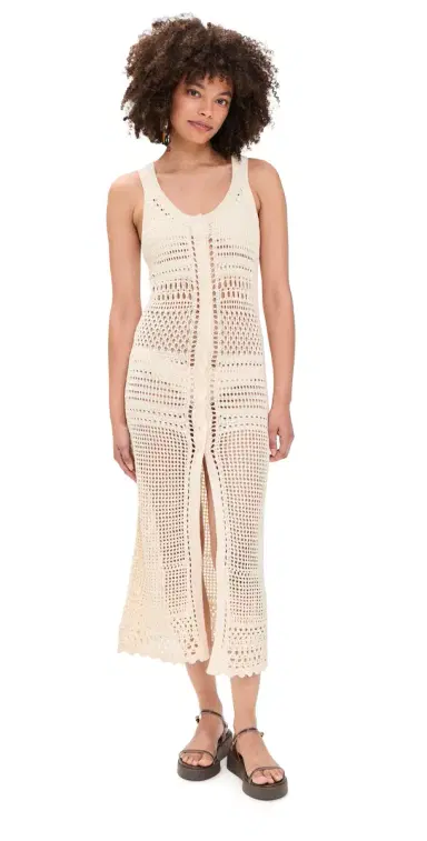 ISABEL MARANT ÉTOILE Zaro Dress Ecru 40 | Thumbnail 1