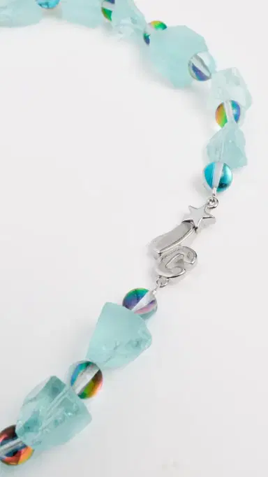 Ian Charms Iced Out Necklace Silver One Size | Thumbnail 4 Ian Charms Iced Out Necklace Silver One Size | Thumbnail 4