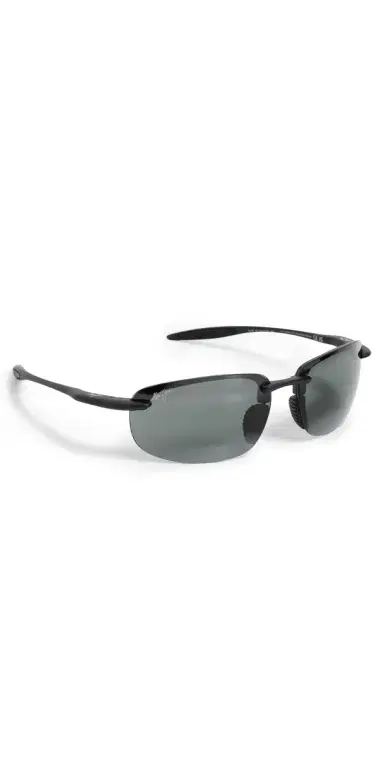 Maui Jim Ho'Okipa Ultra Sunglasses Black-Black-Grey One Size | Thumbnail 1