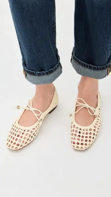 Sam Edelman Marcie Woven Flats Modern Ivory Weave 8 | Thumbnail 3