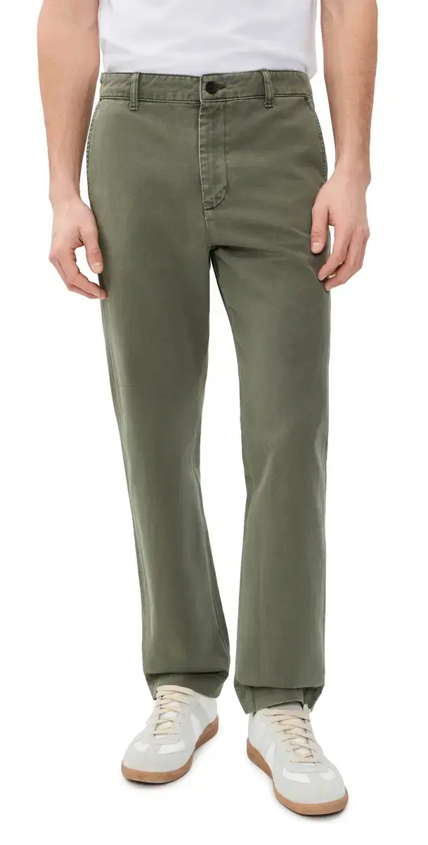 The Straight Chino Pants Camo Green