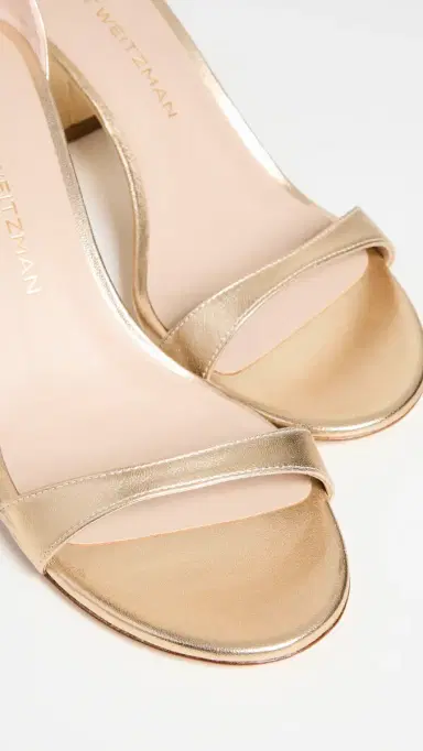 Stuart Weitzman Nudist Block 7mm Golden | Thumbnail 6 Stuart Weitzman Nudist Block 7mm Golden | Thumbnail 6