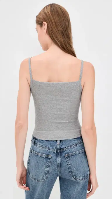ÉTERNE 90's Tank Top Heather Grey | Thumbnail 3 ÉTERNE 90's Tank Top Heather Grey | Thumbnail 3