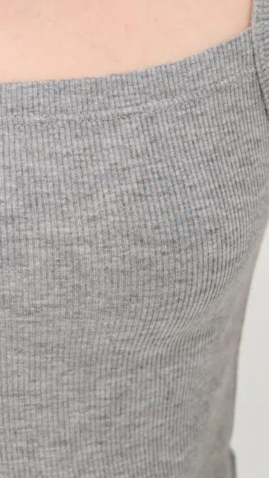 ÉTERNE 90's Tank Top Heather Grey | Thumbnail 6 ÉTERNE 90's Tank Top Heather Grey | Thumbnail 6