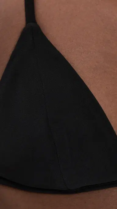 Norma Kamali No Tie Mini Bikini Top Black | Thumbnail 6