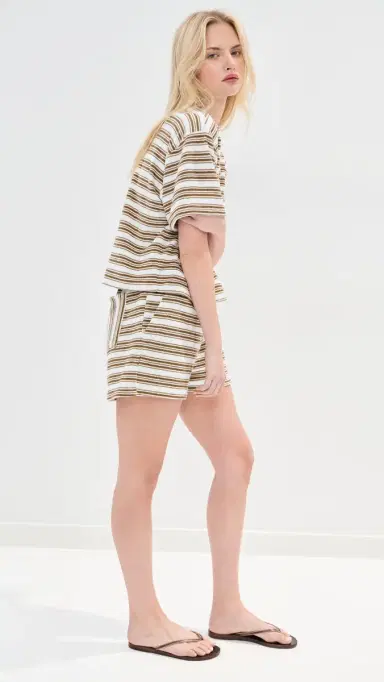 LE BOP Poppy Tee White/Chocolate M | Thumbnail 4 LE BOP Poppy Tee White/Chocolate M | Thumbnail 4