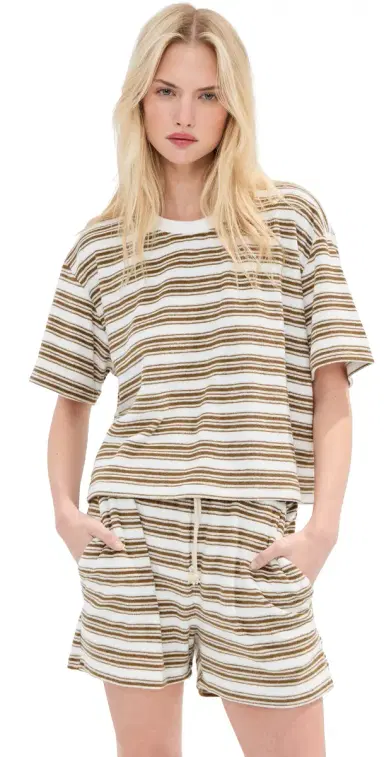 LE BOP Poppy Tee White/Chocolate M | Thumbnail 1 LE BOP Poppy Tee White/Chocolate M | Thumbnail 1
