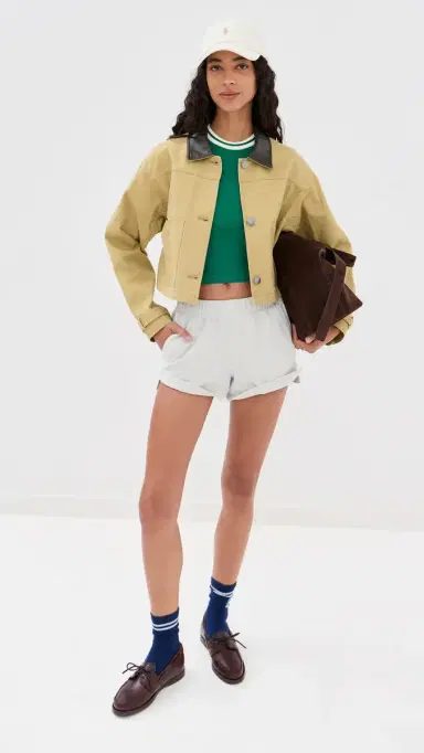 State & Lake Raglan Baseball Tee Green/White L | Thumbnail 2