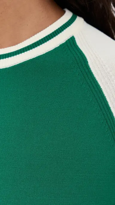 State & Lake Raglan Baseball Tee Green/White L | Thumbnail 6