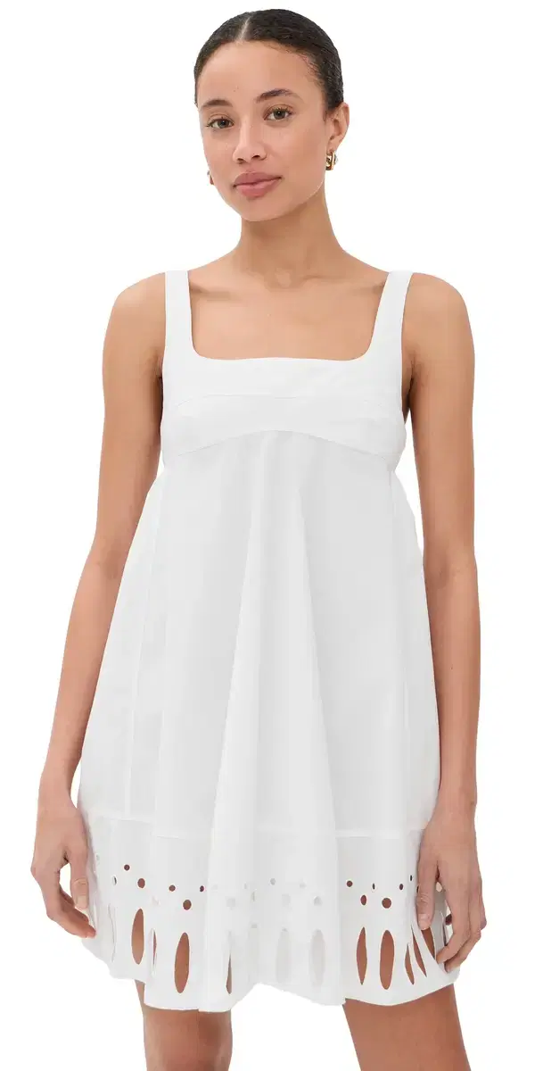 Babydoll Eyelet Dress White