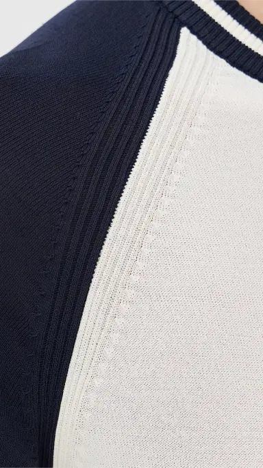 State & Lake Raglan Baseball Tee White/Navy XS | Thumbnail 6