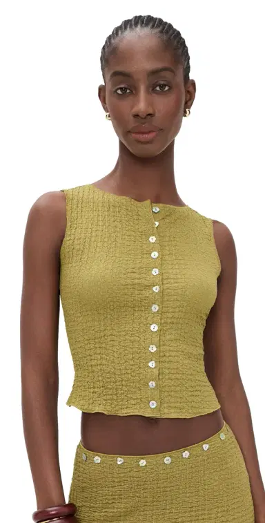 Lisa Says Gah Summer Top Olive | Thumbnail 1