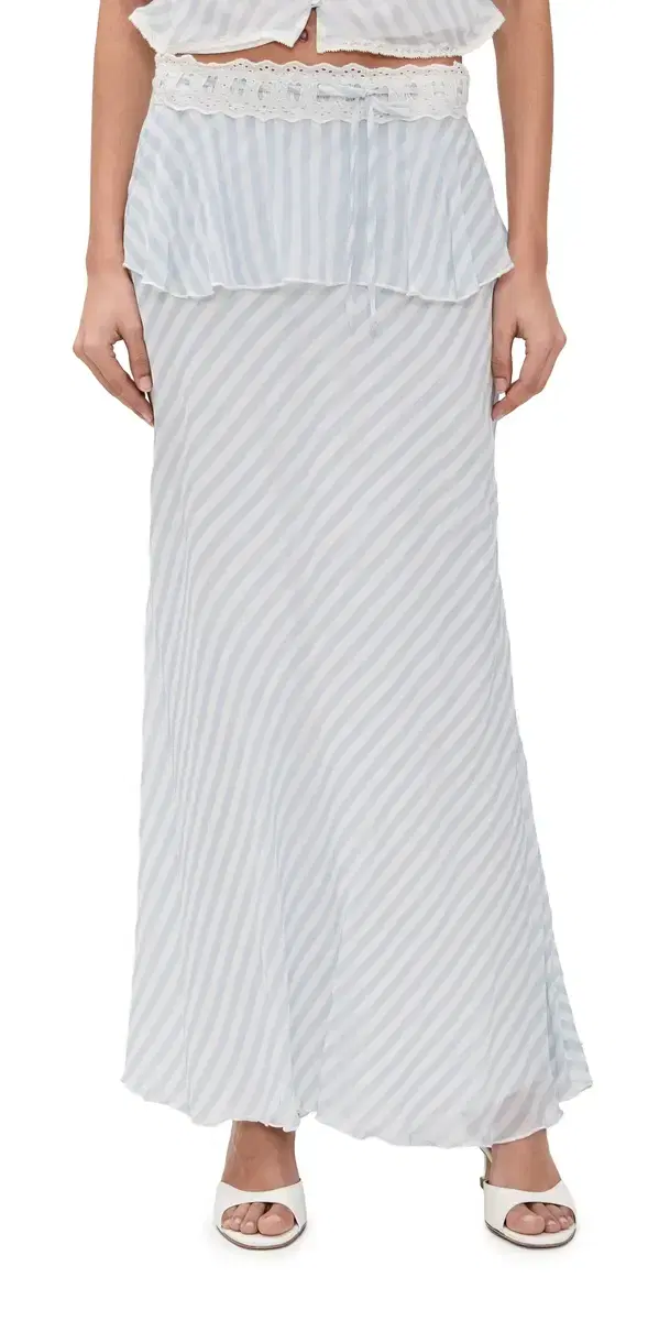 Sylette Maxi Skirt Lariat Blue