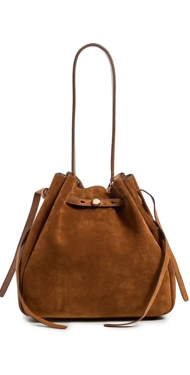 Romy Suede Large Bucket Bag Caramel One Size