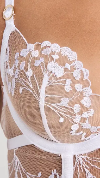 Bluebella Marisa Wired Bra White/Sheer 34D | Thumbnail 6