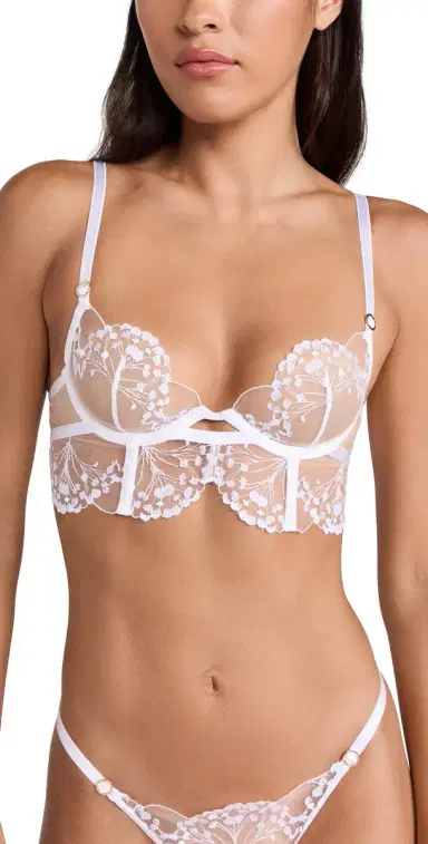 Bluebella Marisa Wired Bra White/Sheer 34D | Thumbnail 1