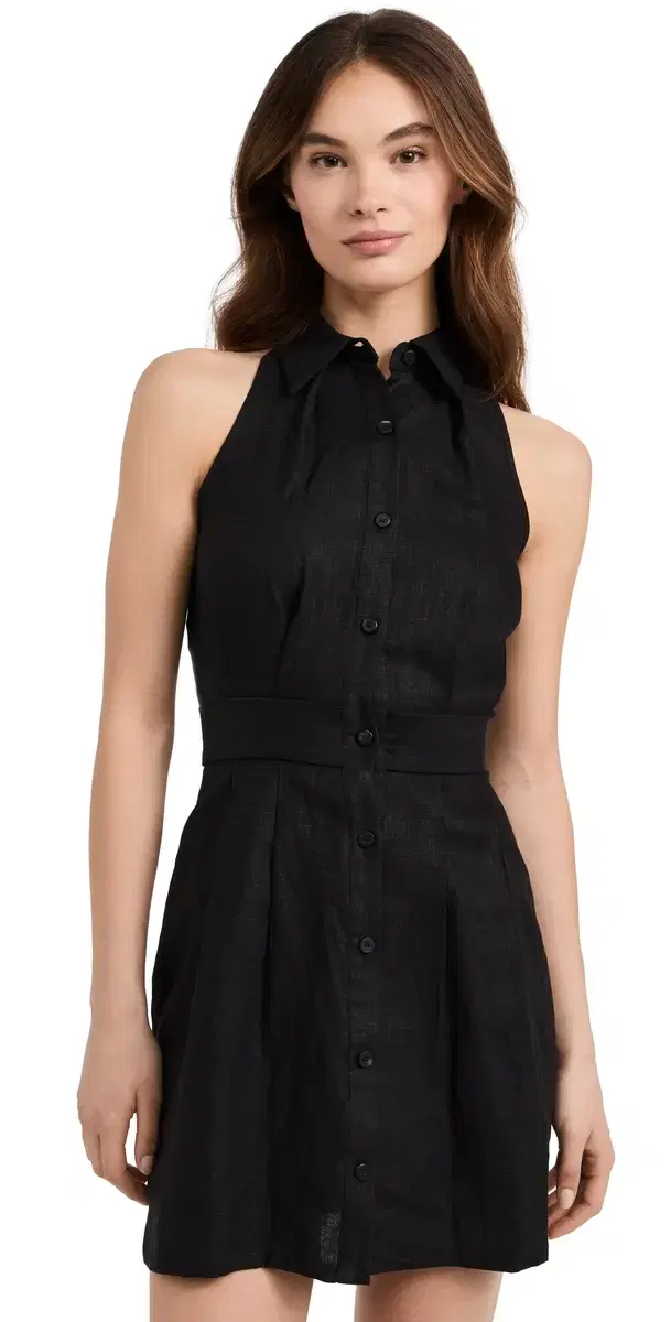 Domino Mini Dress Black