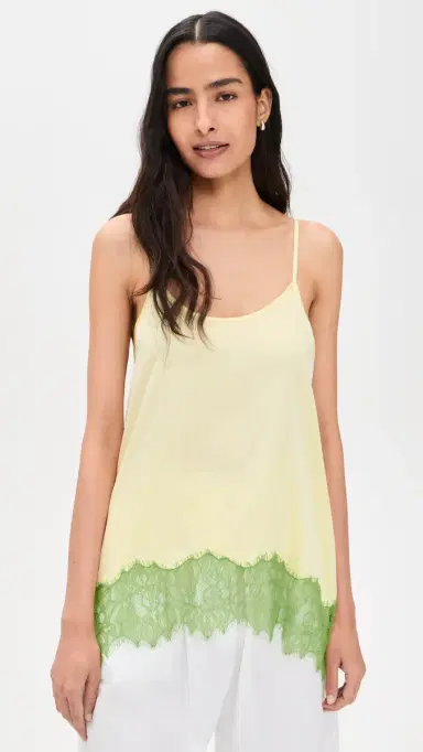 Staud Chloe Silk Camisole Key Lime/Sprout | Thumbnail 2 Staud Chloe Silk Camisole Key Lime/Sprout | Thumbnail 2