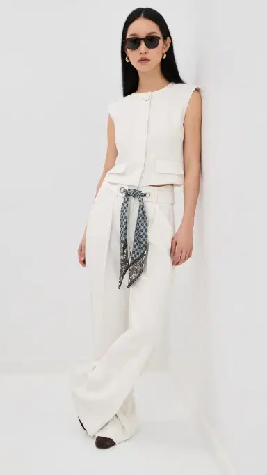 Veronica Beard Tai Pants Dove | Thumbnail 5 Veronica Beard Tai Pants Dove | Thumbnail 5