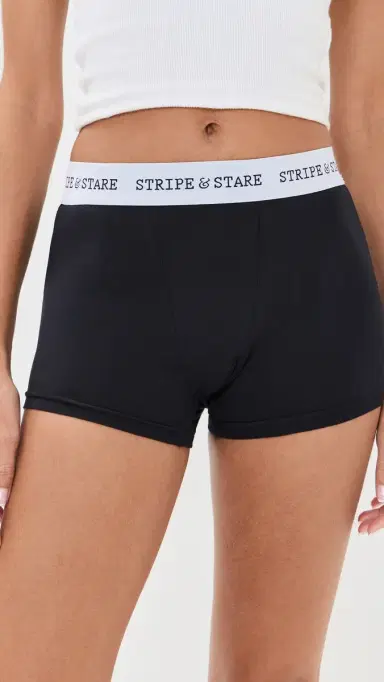 Stripe & Stare Women's Boxers Black S | Thumbnail 2