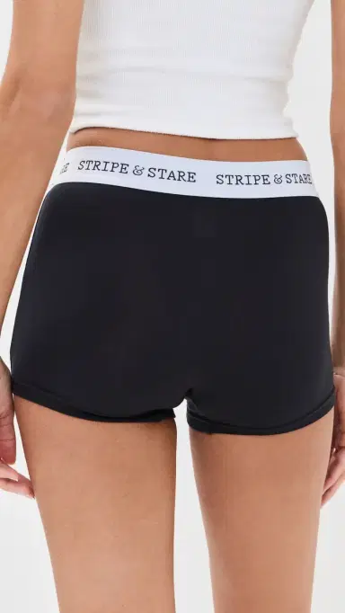 Stripe & Stare Women's Boxers Black S | Thumbnail 3