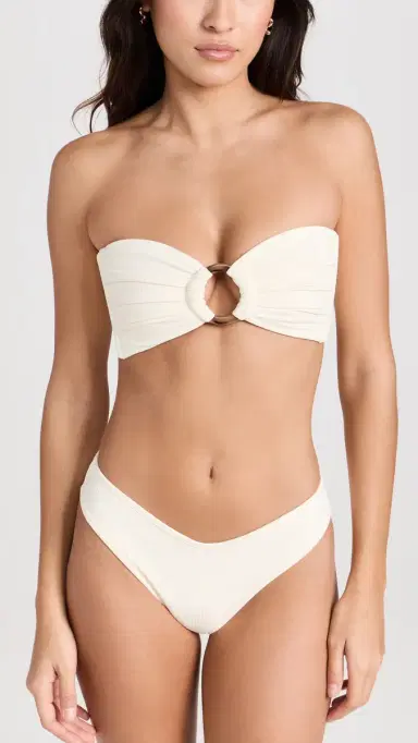 Montce Lulu Bikini Bottoms Cream Rib | Thumbnail 4