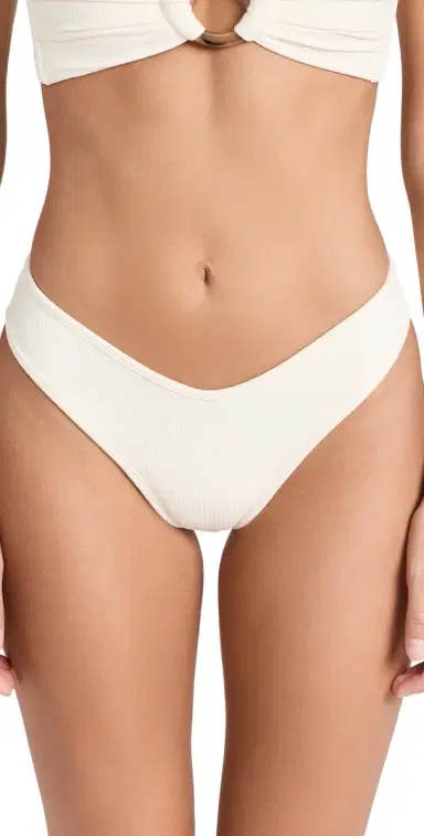 Montce Lulu Bikini Bottoms Cream Rib | Thumbnail 1