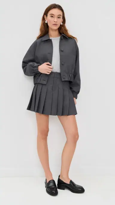 LE BOP Serena Skirt Grey Melange 2 | Thumbnail 5