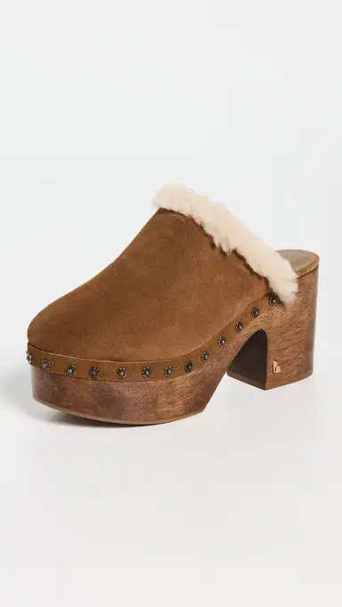 Larroudé Miso Wooden Platform Clogs Peanut | Thumbnail 2 Larroudé Miso Wooden Platform Clogs Peanut | Thumbnail 2