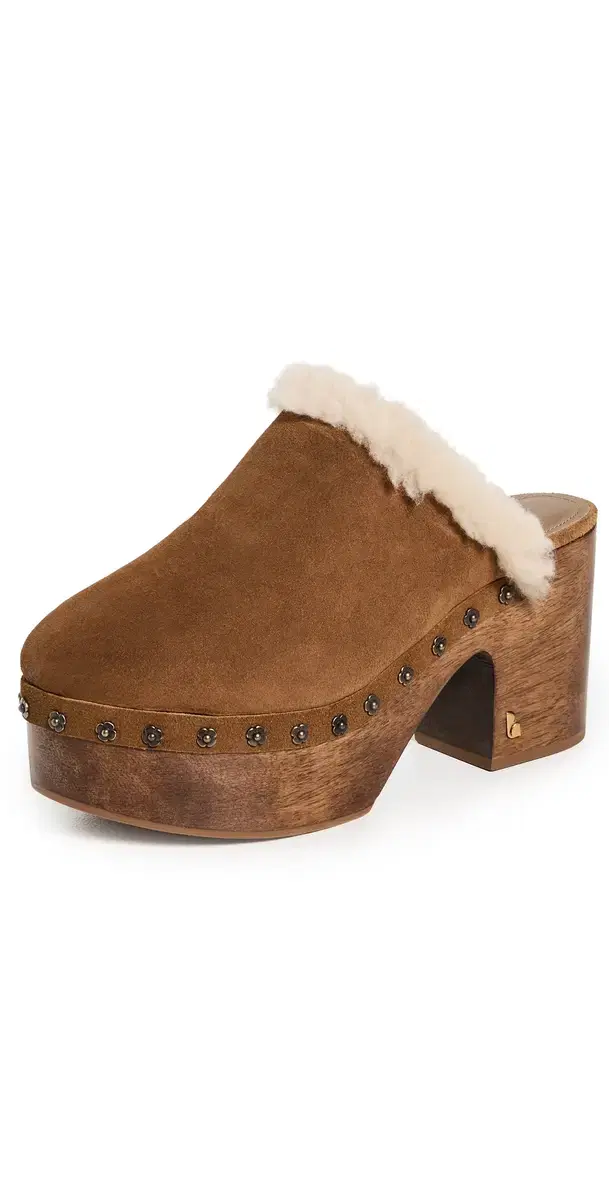 Miso Wooden Platform Clogs Peanut