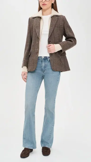 rag & bone Peyton Mr Full Length Bootcut Jeans Everglade | Thumbnail 5