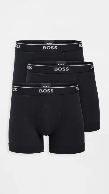 BOSS Classic Cotton 3 Pack Boxer Briefs Black L | Thumbnail 2 BOSS Classic Cotton 3 Pack Boxer Briefs Black L | Thumbnail 2