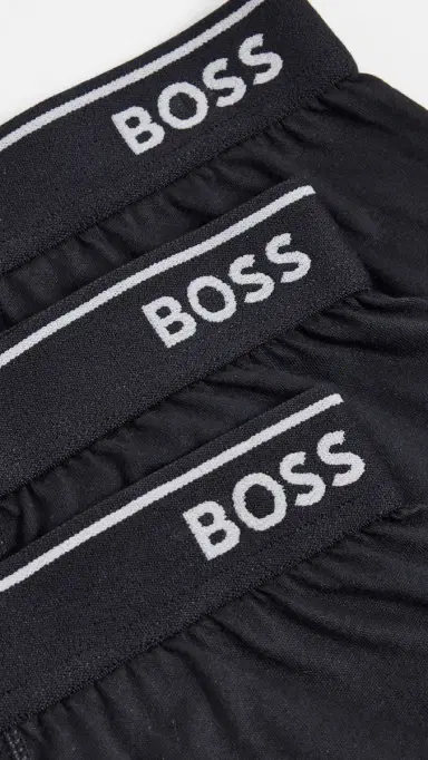 BOSS Classic Cotton 3 Pack Boxer Briefs Black L | Thumbnail 4 BOSS Classic Cotton 3 Pack Boxer Briefs Black L | Thumbnail 4