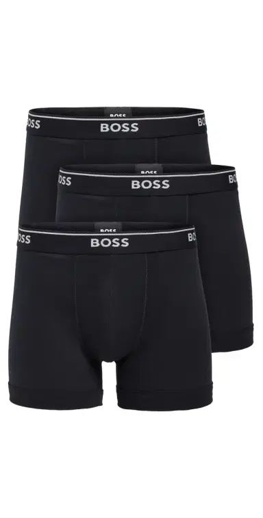 BOSS Classic Cotton 3 Pack Boxer Briefs Black L | Thumbnail 1 BOSS Classic Cotton 3 Pack Boxer Briefs Black L | Thumbnail 1