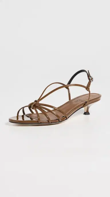 aeyde Amara Patent Calf Leather Tobacco Sandals Tobacco 37 | Thumbnail 2