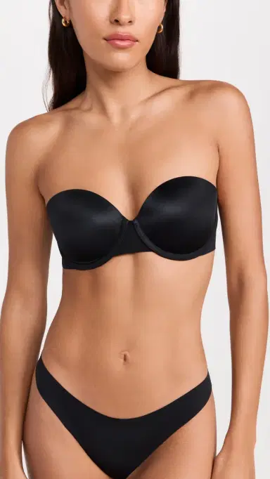 SPANX smooth Suit Your Fancy Strapless Bra Very Black | Thumbnail 2