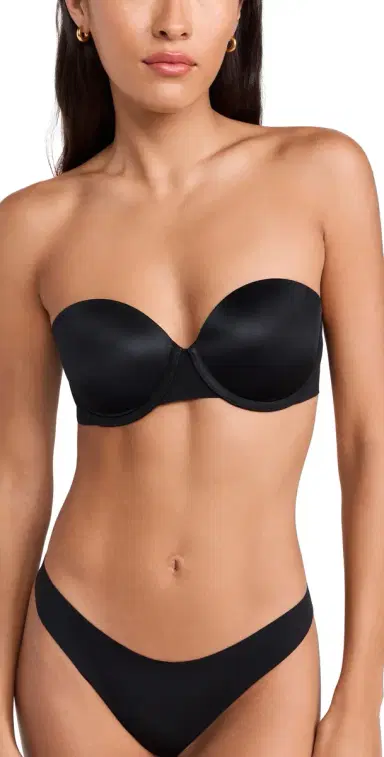 SPANX smooth Suit Your Fancy Strapless Bra Very Black | Thumbnail 1