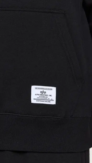 Alpha Industries Essential Hoodie Black S | Thumbnail 6 Alpha Industries Essential Hoodie Black S | Thumbnail 6