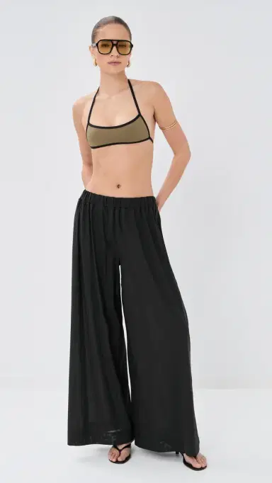 Staud Marza Coverup Pants Black | Thumbnail 5