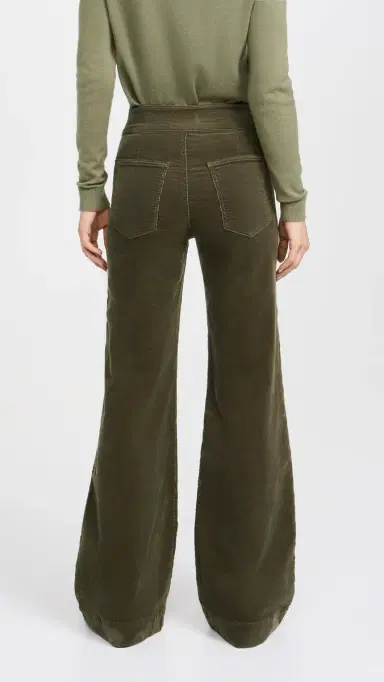 ASKK NY Brighton Wide Leg Corduroy Pants Safari Green | Thumbnail 3 ASKK NY Brighton Wide Leg Corduroy Pants Safari Green | Thumbnail 3