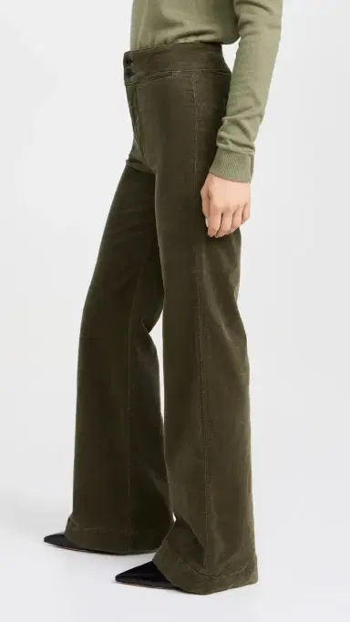ASKK NY Brighton Wide Leg Corduroy Pants Safari Green | Thumbnail 4 ASKK NY Brighton Wide Leg Corduroy Pants Safari Green | Thumbnail 4