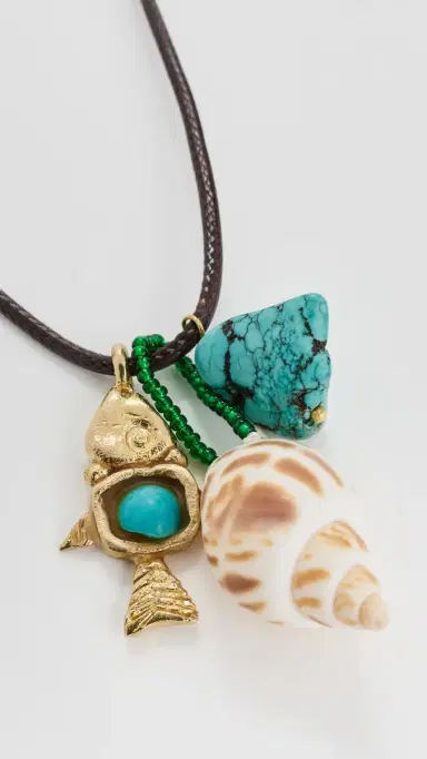Maison Irem Vista Necklace Turquoise | Thumbnail 4