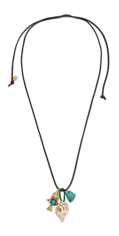 Maison Irem Vista Necklace Turquoise | Thumbnail 1