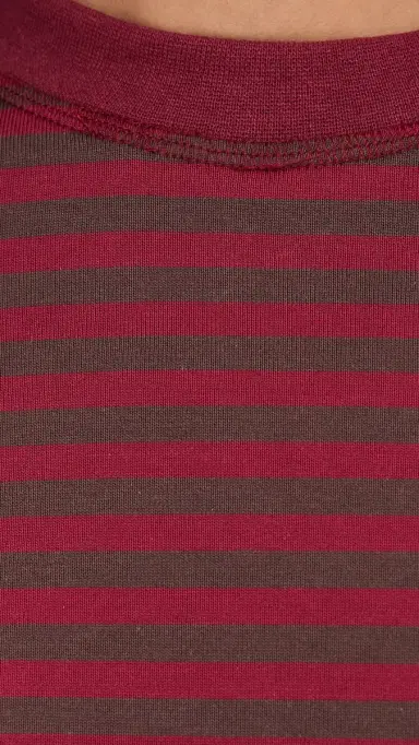 Lioness Bloom Long Sleeve Tee Chocolate Wine Stripe | Thumbnail 6