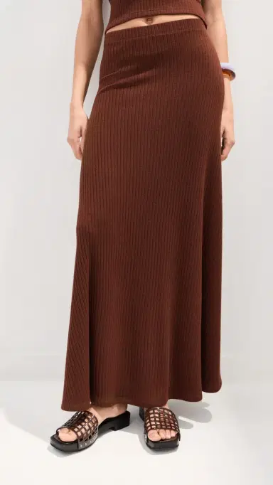 LE BOP Remi Skirt Chocolate | Thumbnail 3