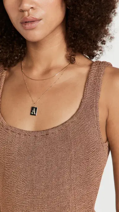Hunza G Classic Square One Piece Metallic Cocoa One Size | Thumbnail 5