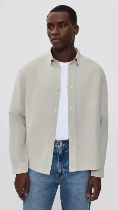 Frame Long Sleeve Classic Shirt Light tone | Thumbnail 2