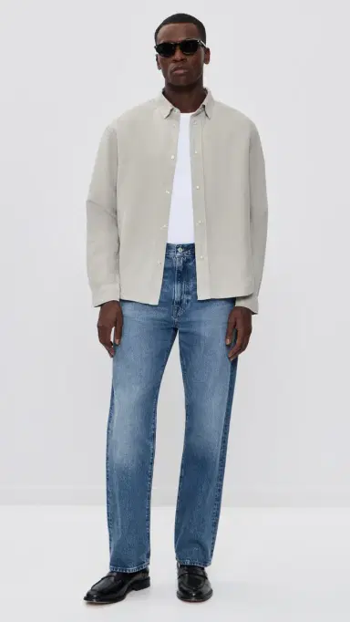 Frame Long Sleeve Classic Shirt Light tone | Thumbnail 5