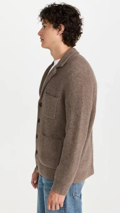 Alex Mill Mitchell Cardigan In Marled Cashmere Heather Walnut S | Thumbnail 4 Alex Mill Mitchell Cardigan In Marled Cashmere Heather Walnut S | Thumbnail 4