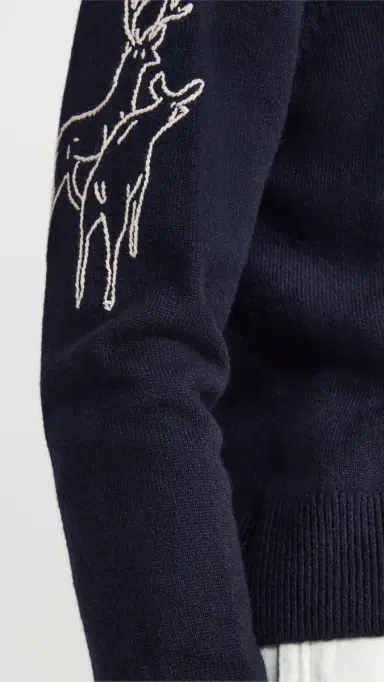 Sea Demi French Workwear Knit Cardigan Navy XL | Thumbnail 6